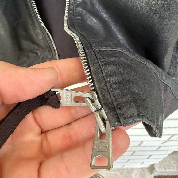 Allsaints Kino leather bomber jacket L Large All Saints - Picture 9 of 13